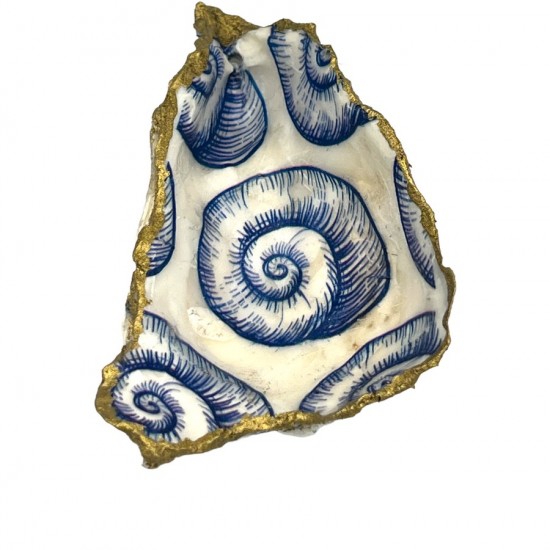 NATURAL OYSTER DECOUPAGE " SNAIL'' OYSTERS