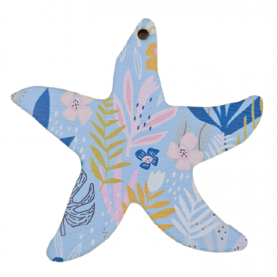 baptism - wedding - WOODEN STARFISH WITH PRINTING IDEAS FOR EASTER
