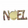 “NOEL” TABLE PLEXIGLASS WITH GOLDEN LEAF TABLE PLEXIGLASS