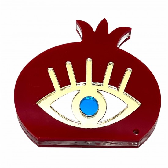 Table  plexiglass pomegranate with evil eye LUCKY CHARMS  2024